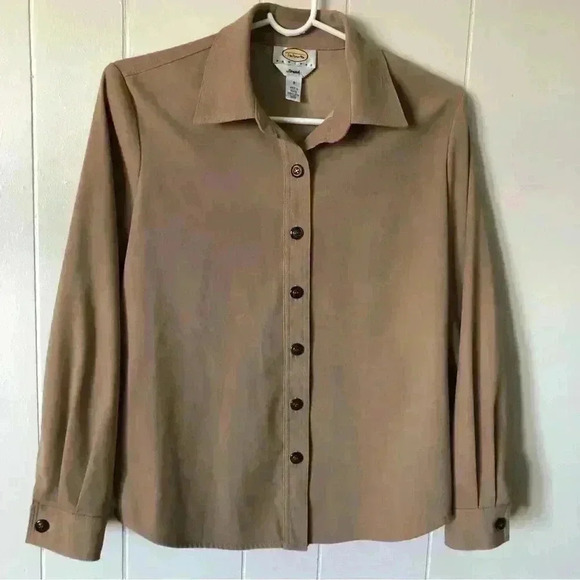 Talbots Tops - Talbots Women’s Button Down Polyester Shirt Blouse Size P